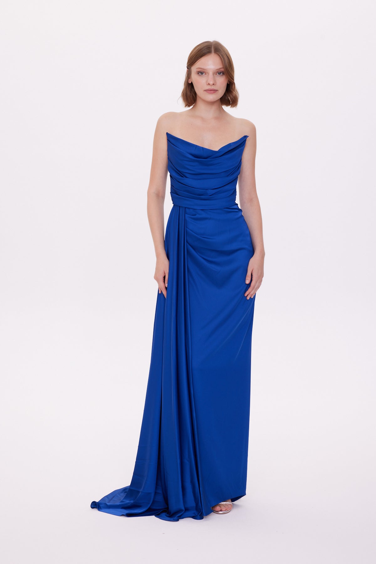 High collar hotsell evening gown