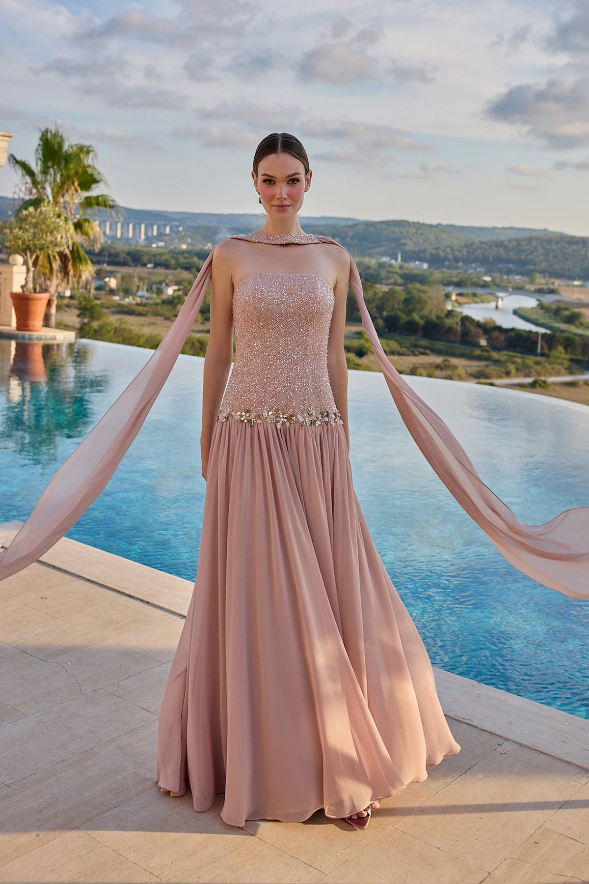 Beatrice – Straplez Kristal İşlemeli Abiye – ürün görünümü 6