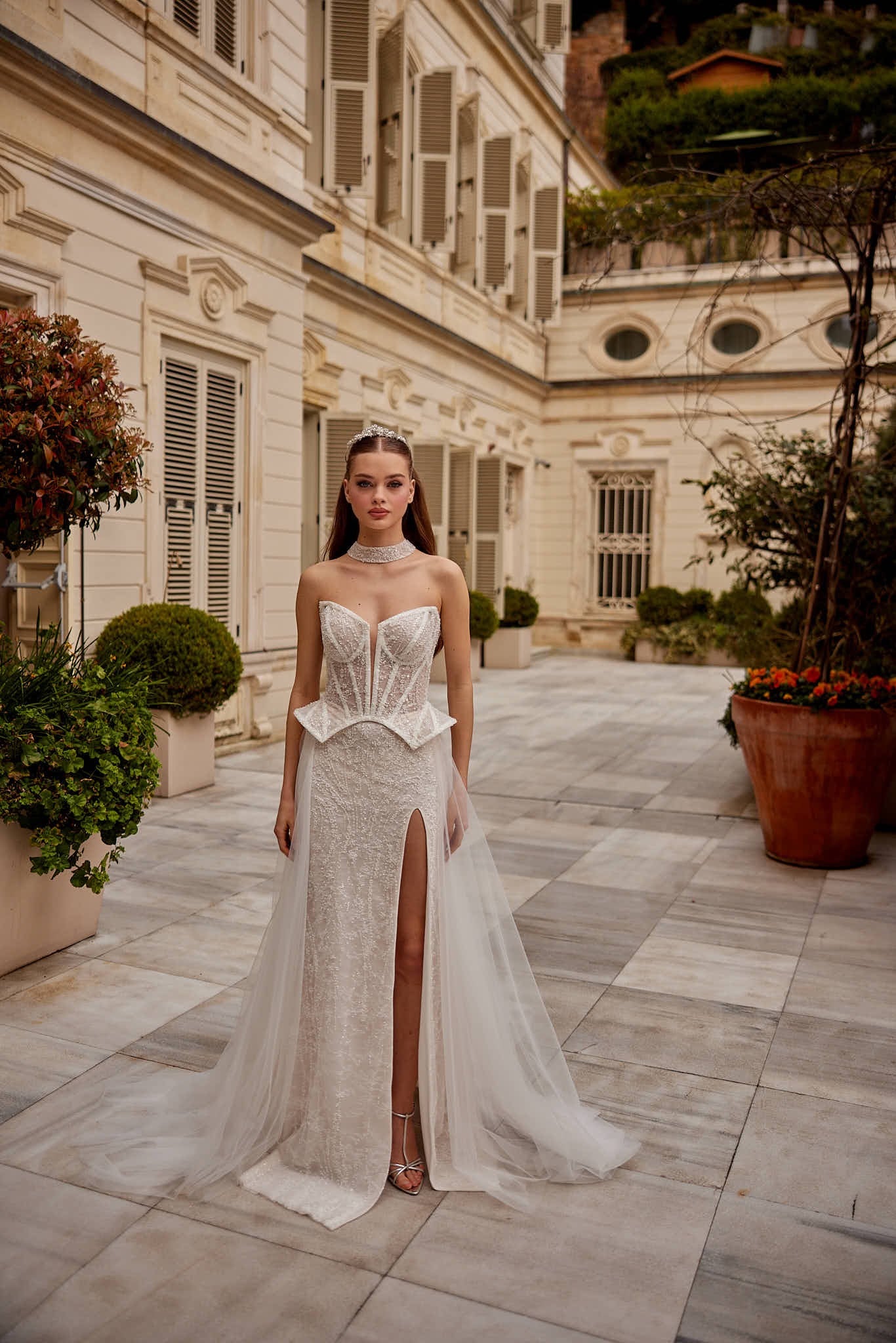 Alina Dantel ve Tül Gelinlik