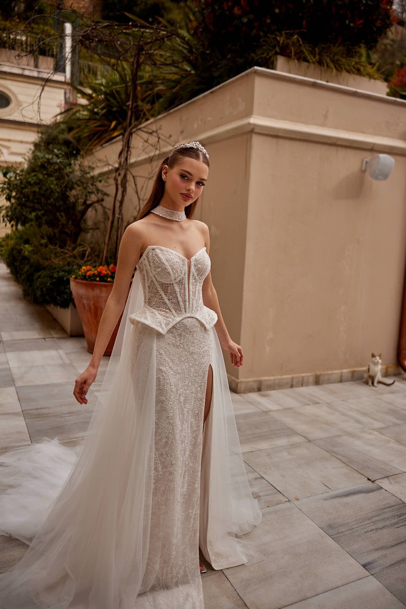 Alina Dantel ve Tül Gelinlik