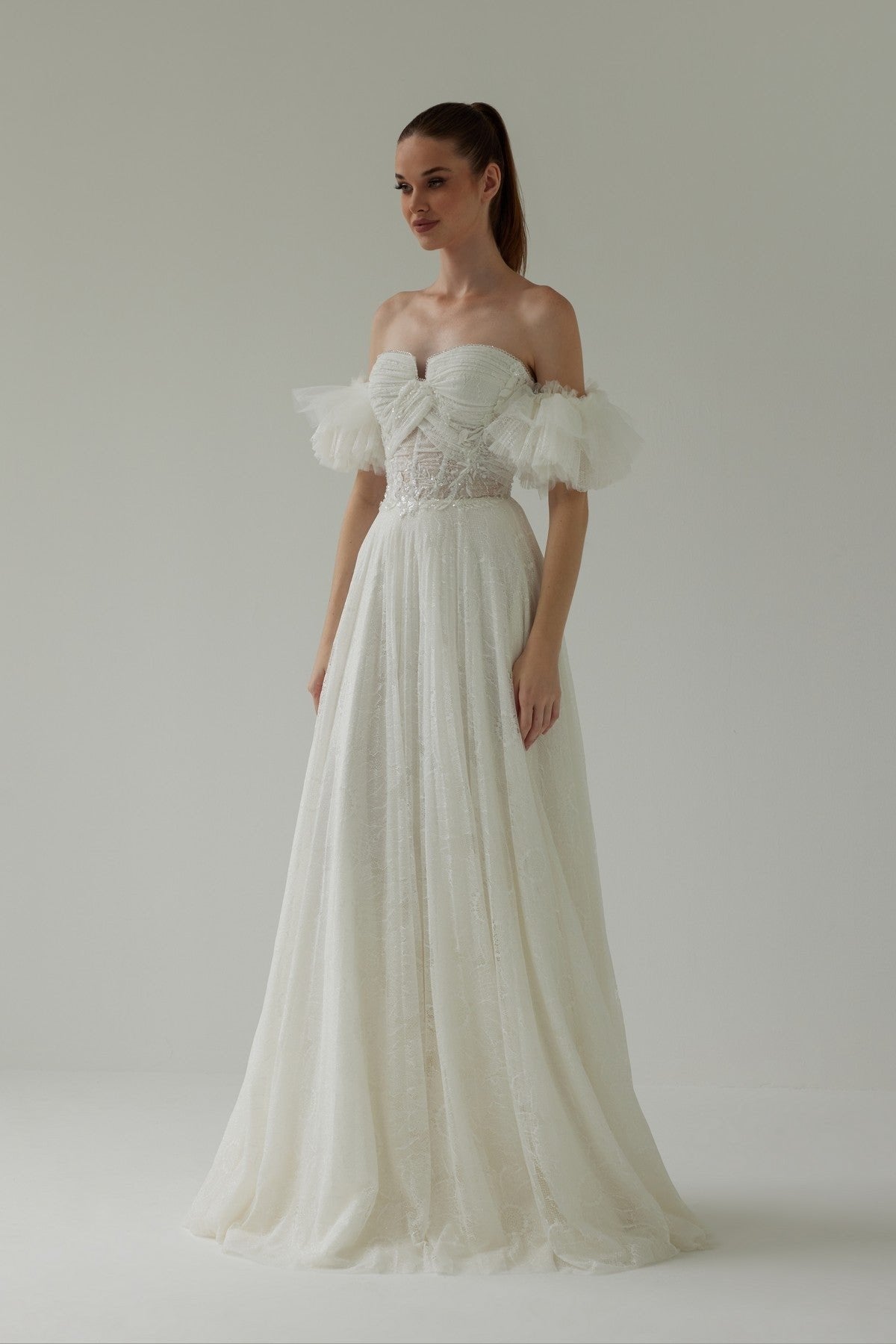Strapless Helen Wedding Dress with Drape Detail