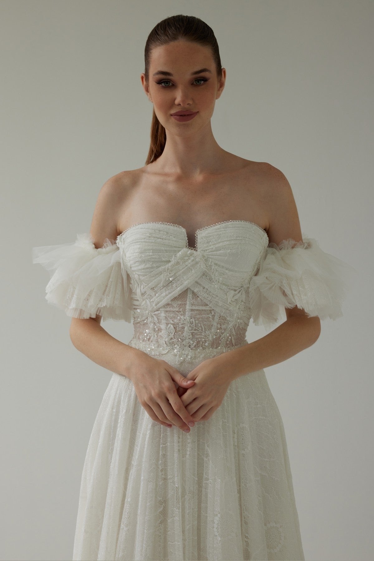 Strapless Helen Wedding Dress with Drape Detail