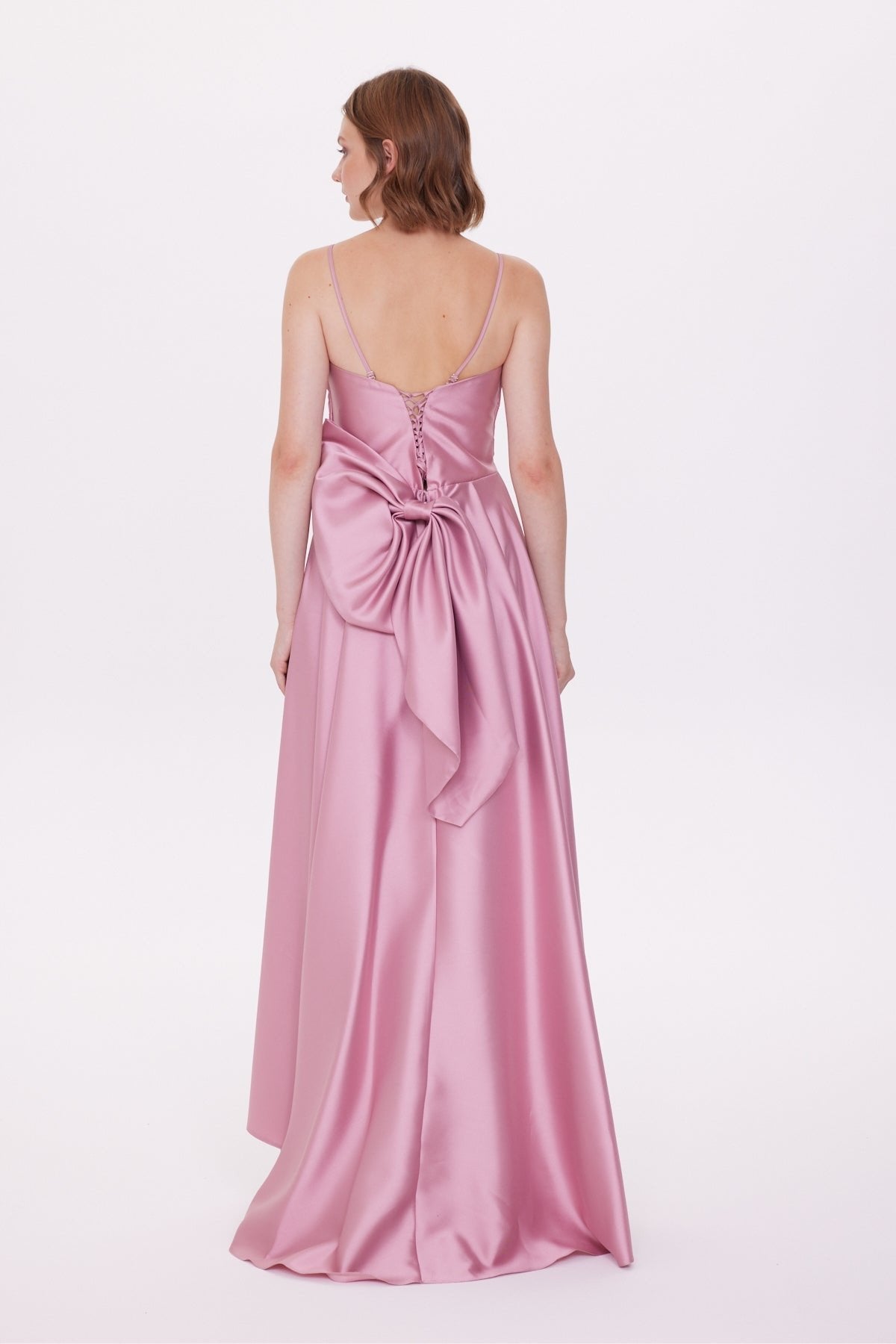 Sweetheart Neckline Chest Sequin Drape Detailed Dress