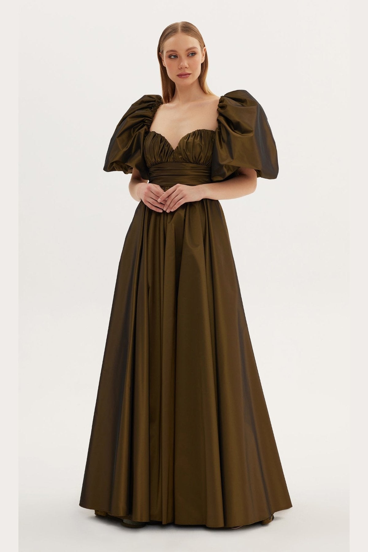 Eidolon Balloon Sleeve Evening Dress