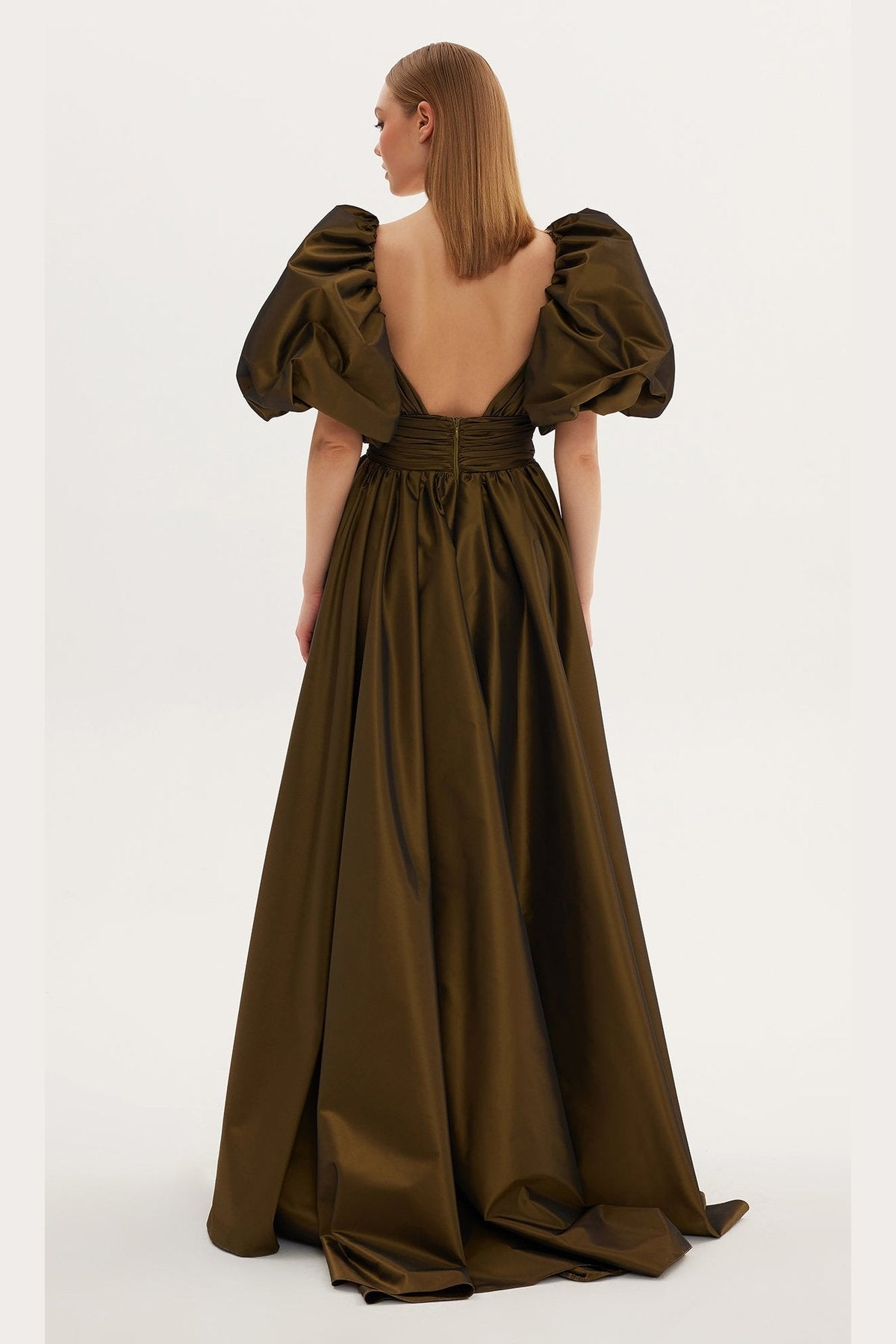 Eidolon Balloon Sleeve Evening Dress