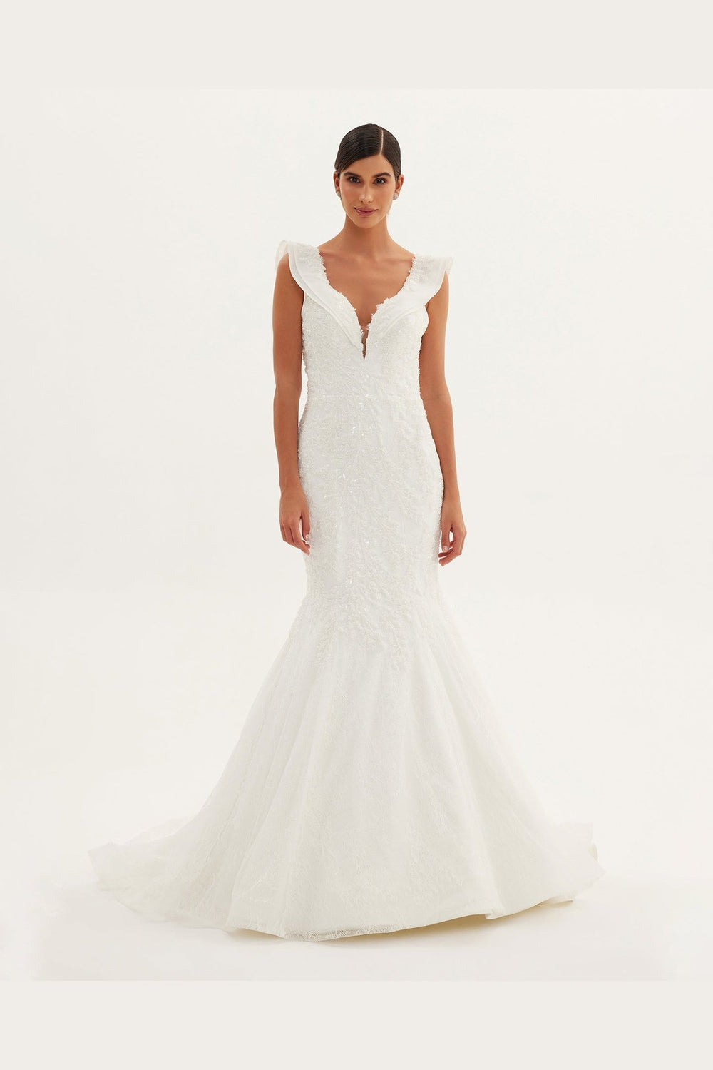 Jocelyn Thick Strap Fishnet Wedding Dress